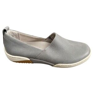 Dansko Reba Sneakers Women's Eu 36 Gray Leather Textured Round Toe Slip-On Shoes
